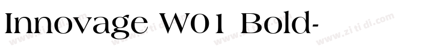 Innovage W01 Bold字体转换